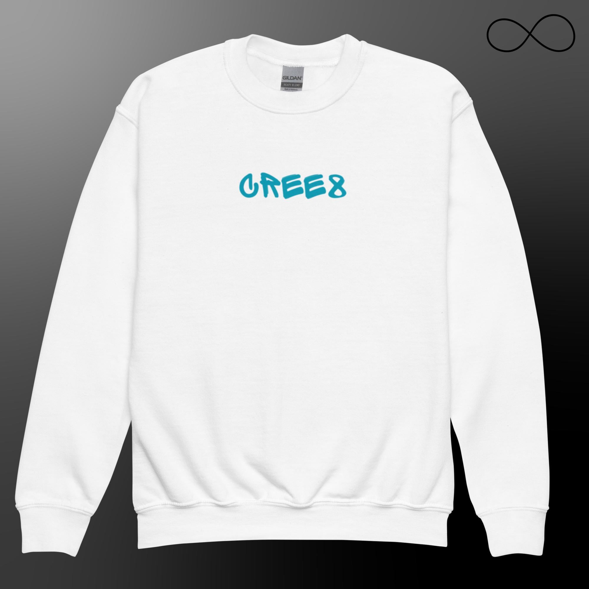 UN 1 -CREE8 Youth crewneck sweatshirt