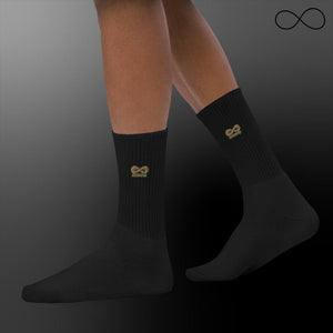 u d. Embroidered socks