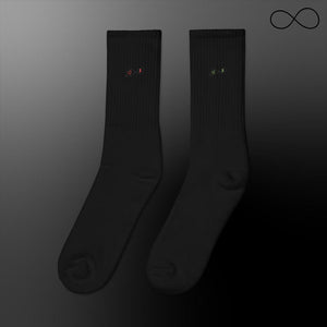 u. Embroidered socks