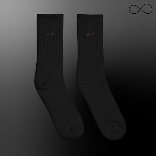 U Embroidered socks