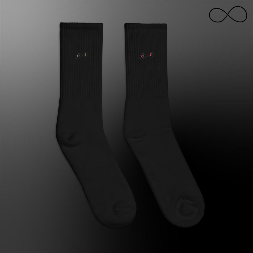 u. Embroidered socks