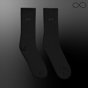 u. Embroidered socks