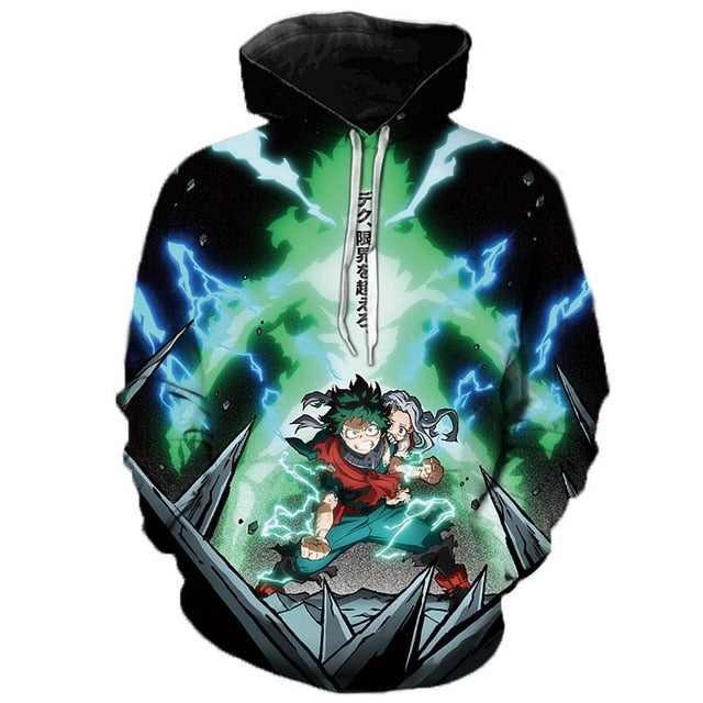 Anime My Hero Academia 3D Printed Hoodie