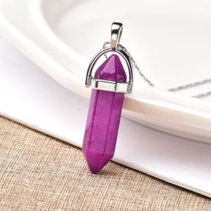 1PC Natural Crystal Point Pendant