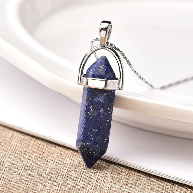 1PC Natural Crystal Point Pendant