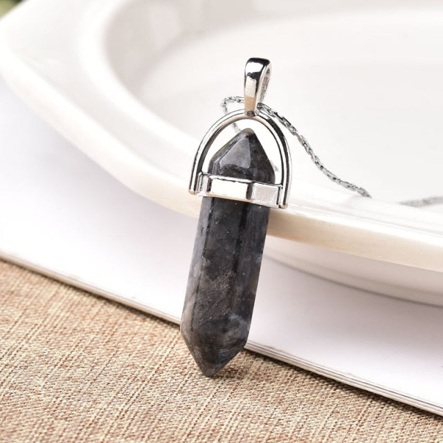 1PC Natural Crystal Point Pendant