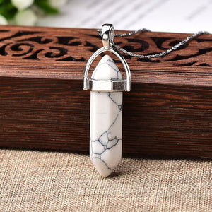 1PC Natural Crystal Point Pendant