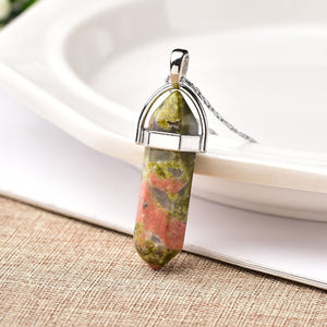 1PC Natural Crystal Point Pendant