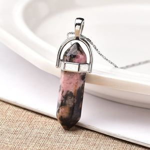 1PC Natural Crystal Point Pendant