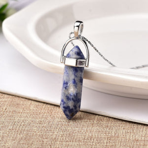 1PC Natural Crystal Point Pendant