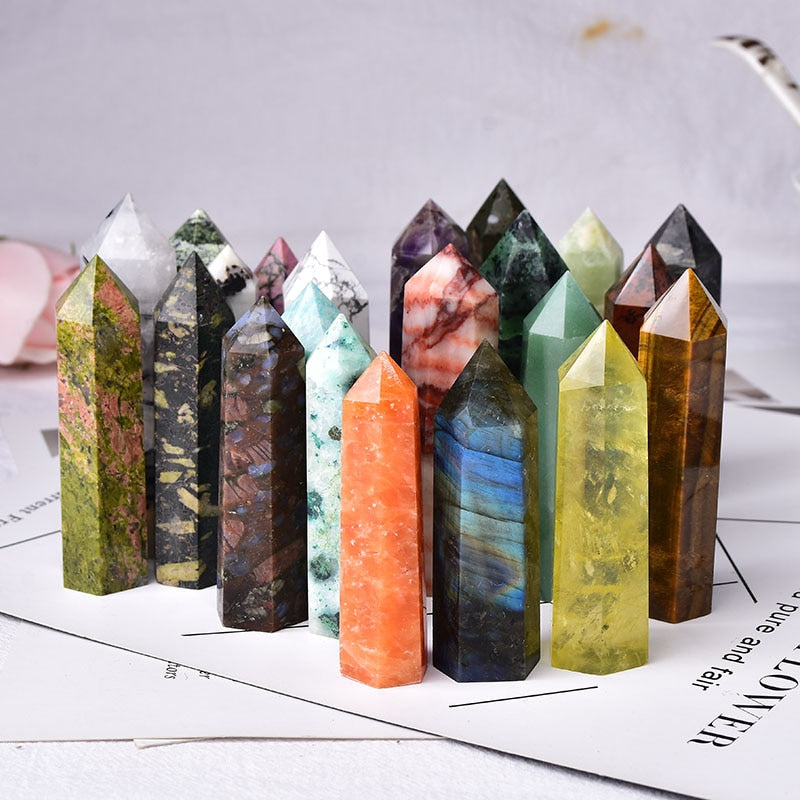 1PC Natural Healing Stone Energy Obelisk