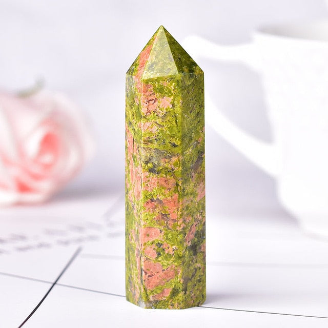 1PC Natural Healing Stone Energy Obelisk