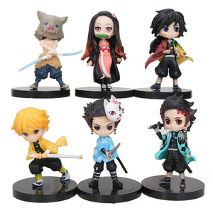 Anime Demon Slayer Figure Toys 6pc