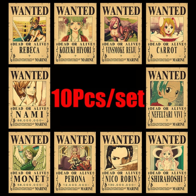 Anime Vintage Posters Set 10/pc