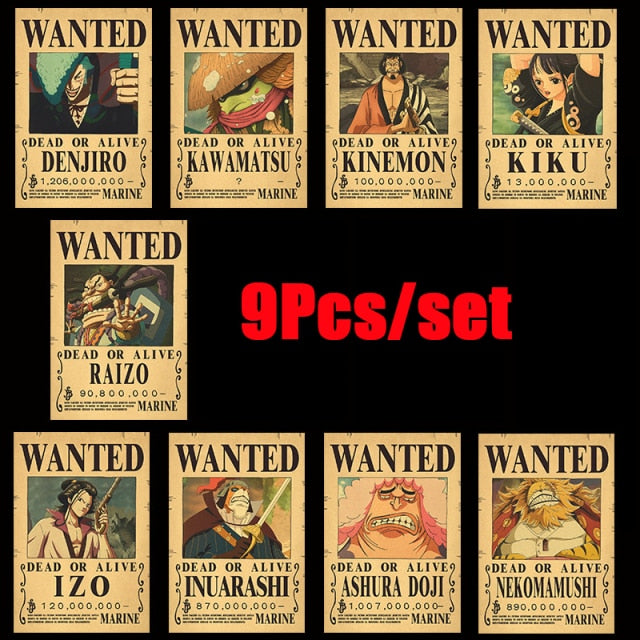 Anime Vintage Posters Set 10/pc