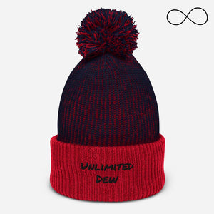 u d Letters Pom-Pom Beanie