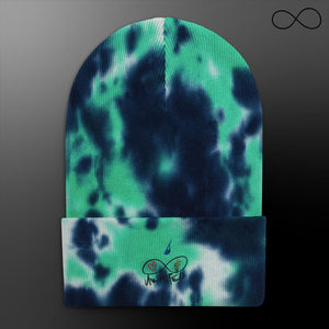 u d d. Tie-dye beanie