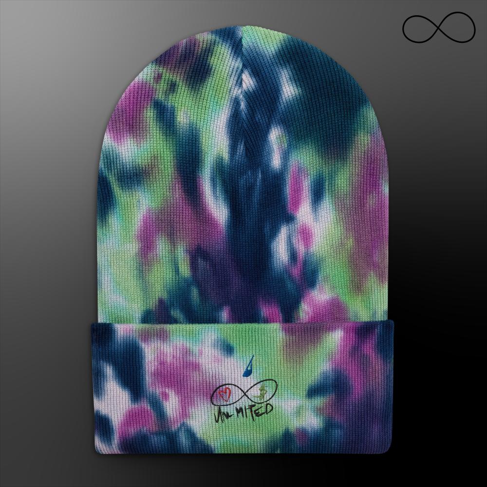 u d d. Tie-dye beanie