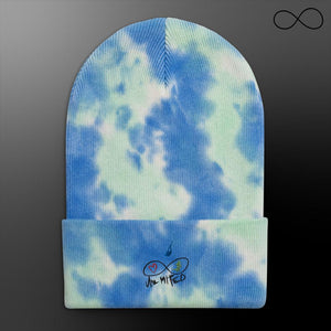 u d d. Tie-dye beanie