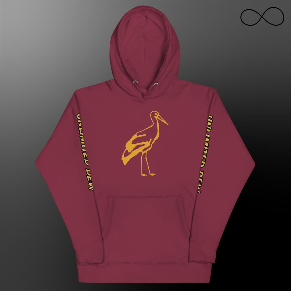 Letters Heron Hoodie