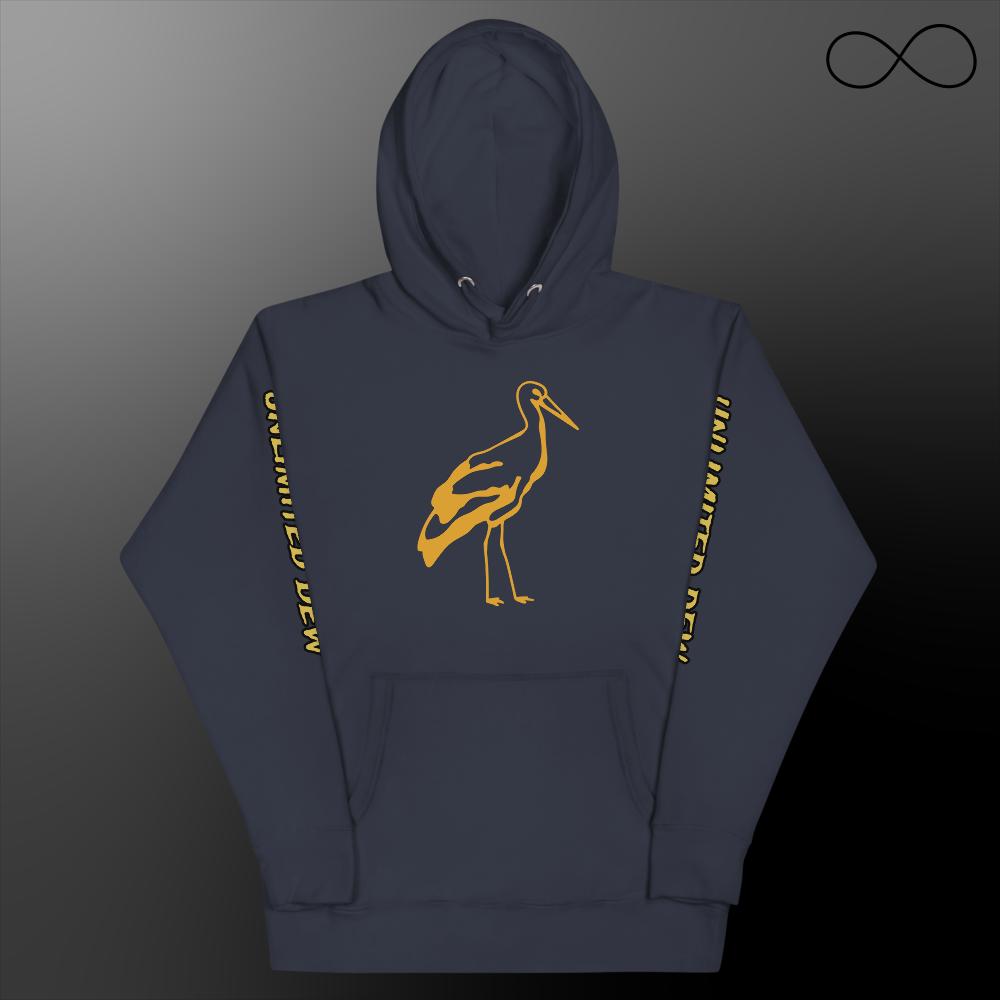 Letters Heron Hoodie