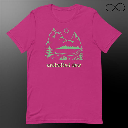 Camiseta con letras MTDEW